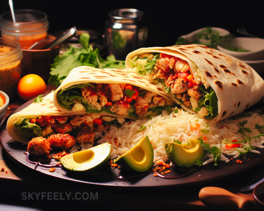 Turkey and Avocado Wrap is the healthy Nutrition food